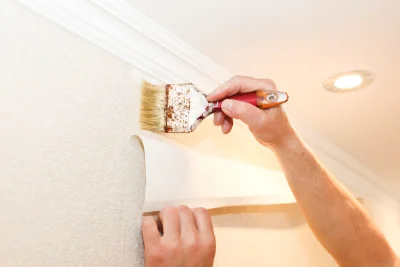 Pose de papier peint à Larrivoire — revêtements muraux et toiles de verre